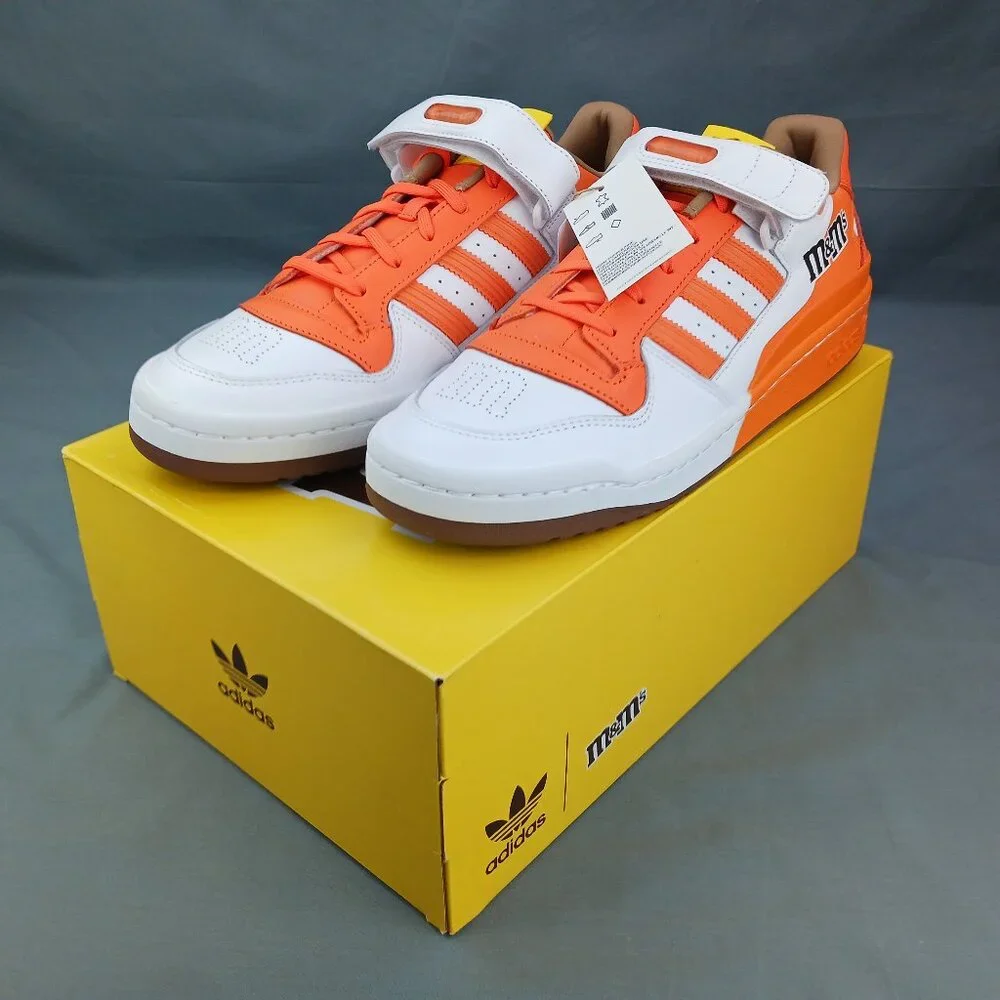 Adidas M&M's Forum Lo 84 Men's Shoes Orange White GY6315 Sizes 10-13